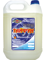 Щелочное моющее средство жидкое «Тайфун» с дезинфицирующим эффектом, концентрат